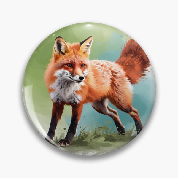 Artikelvorschau, Aquarell Fox entworfen und verkauft von Aisha Hamza.