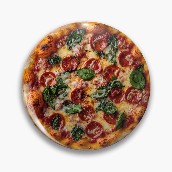 Aperçu de l'œuvre Pizza au pepperoni créée et vendue par ColorFlowArt.