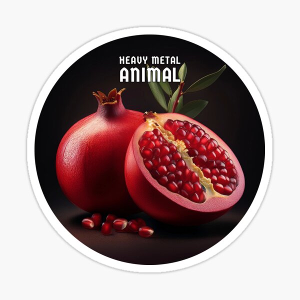 Item preview, Pomegranate Heavy Metal Animal designed and sold by METAL-PLANET.