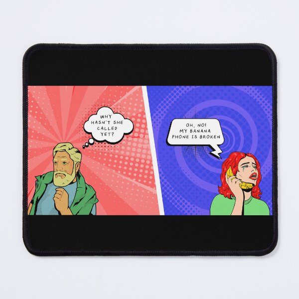 Item preview, Banana Phone Funny Comic designed and sold by ZuzDoesDesigns.
