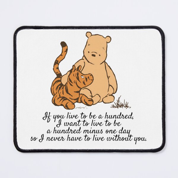 Item preview, Winnie the Pooh and Tigger Quote designed and sold by ColorFlowArt.
