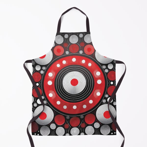 Item preview, A pattern design with circles in high-contrast colors like black, white, and red. designed and sold by HEMRO.
