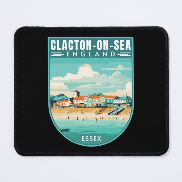 Item preview, Clacton-on-Sea in Essex England Retro Travel Art Emblem designed and sold by MaateoDesign.