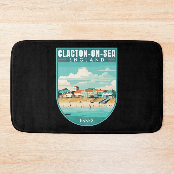 Item preview, Clacton-on-Sea in Essex England Retro Travel Art Emblem designed and sold by MaateoDesign.