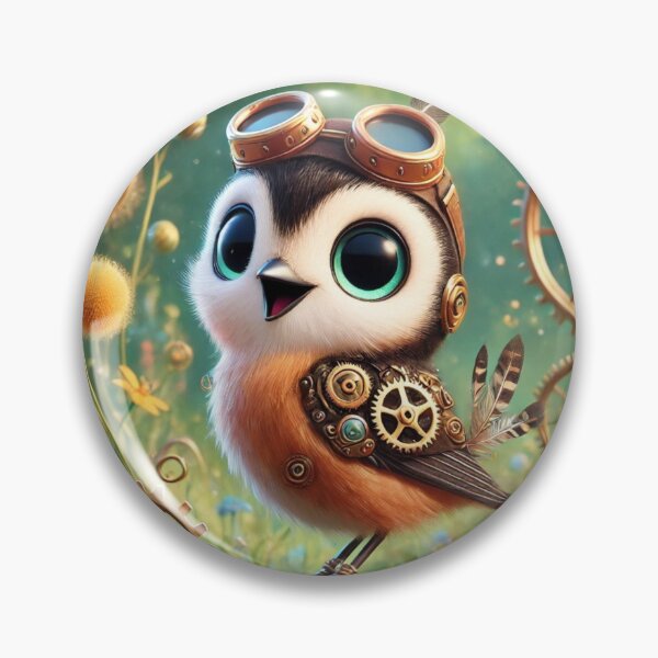 Item preview, Steampunk Stonechat designed and sold by Sillytoe.