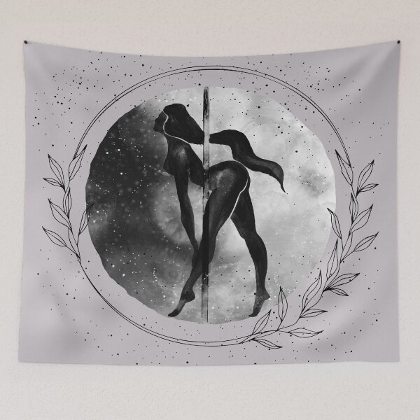 Item preview, Moonlight Pole Dancer - Grace Under the Stars designed and sold by Printicato.