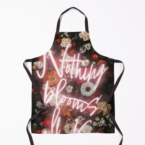 Item preview, Nothing Blooms All Year Neon Sign with Floral Background designed and sold by regnumsaturni.