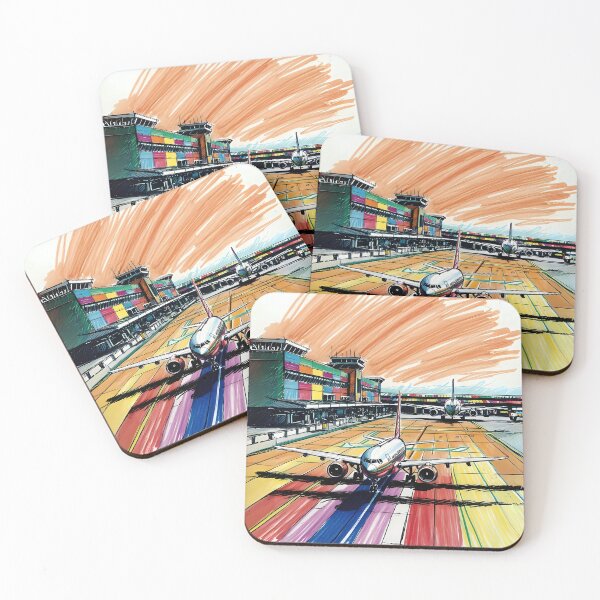 Item preview, Airplanes at the Airport Terminal - Digital Drawing  designed and sold by EMaviation_.