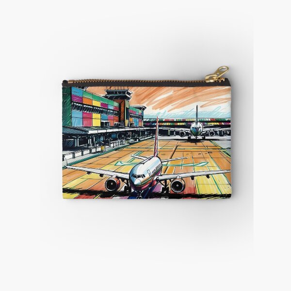 Item preview, Airplanes at the Airport Terminal - Digital Drawing  designed and sold by EMairplanes.
