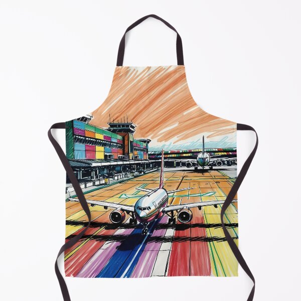 Item preview, Airplanes at the Airport Terminal - Digital Drawing designed and sold by EMaviation_.