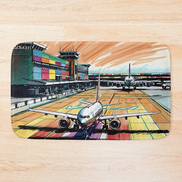 Item preview, Airplanes at the Airport Terminal - Digital Drawing  designed and sold by EMaviation_.