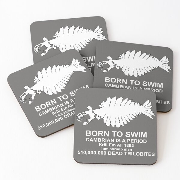 Item preview, Anomalocaris Born to swim V2 White designed and sold by ThePaleoDude.