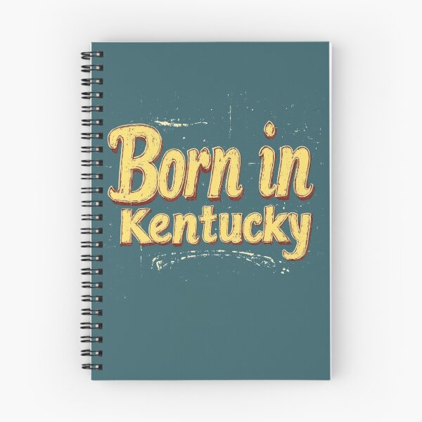 Aperçu de l'œuvre Né dans le Kentucky Vintage Distressed Iconic Yellow créée et vendue par OriginalBeerCat.