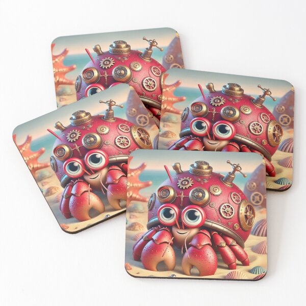 Item preview, Steampunk Strawberry Hermit Crab designed and sold by Sillytoe.