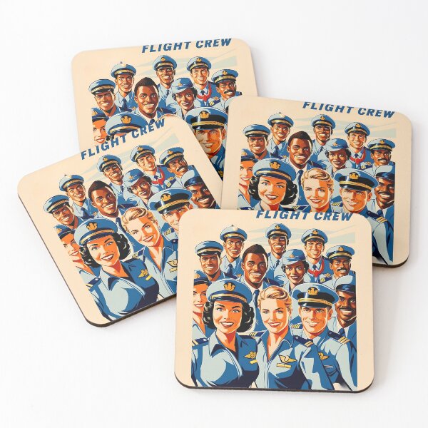 Item preview, Vintage Flight Crew Poster - Retro Aviation Art designed and sold by EMairplanes.