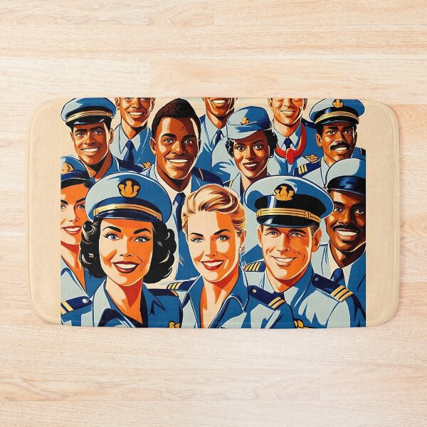 Item preview, Vintage Flight Crew Poster - Retro Aviation Art designed and sold by EMairplanes.