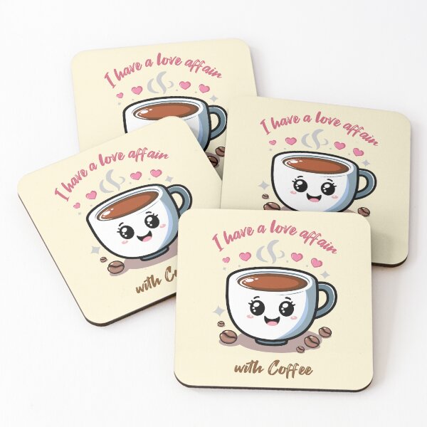 Item preview, I have a love affair with Coffee designed and sold by chromavibes-art.