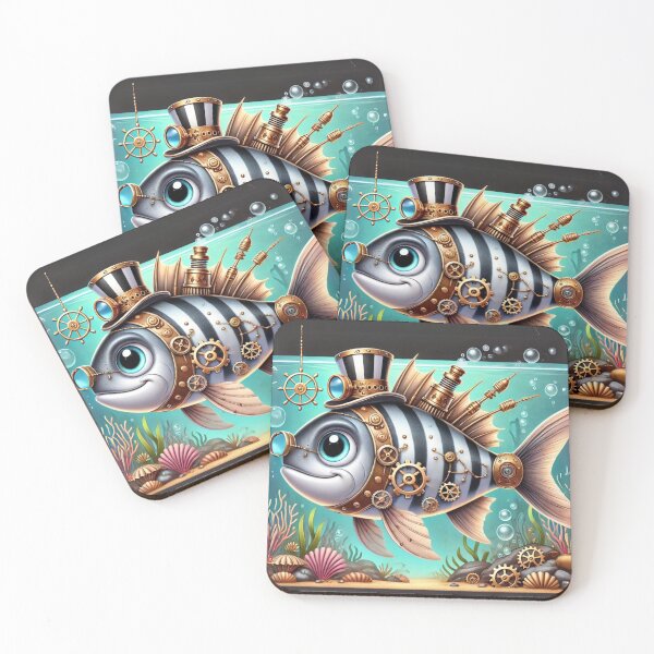Item preview, Steampunk Striped Bass designed and sold by Sillytoe.