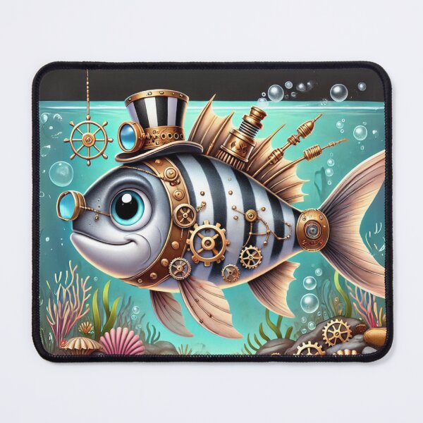 Item preview, Steampunk Striped Bass designed and sold by Sillytoe.