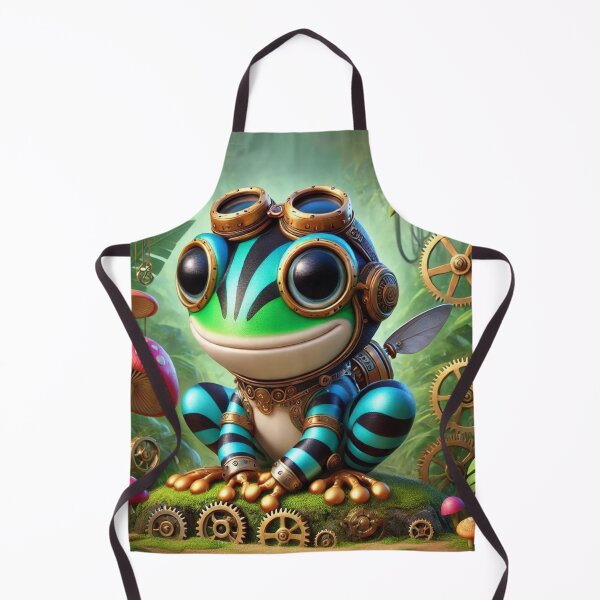 Item preview, Steampunk Striped Rocket Frog designed and sold by Sillytoe.