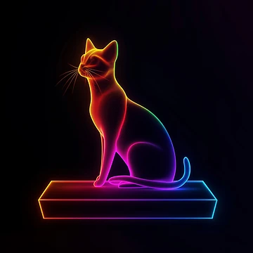 Artwork thumbnail, Neon Cat by Rtymer