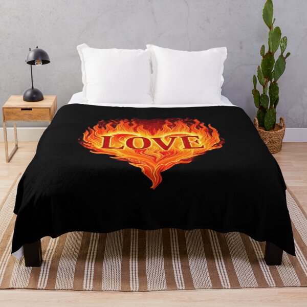 Item preview, lov heart, for Valentine's Day, inscription love burning designed and sold by echotek.