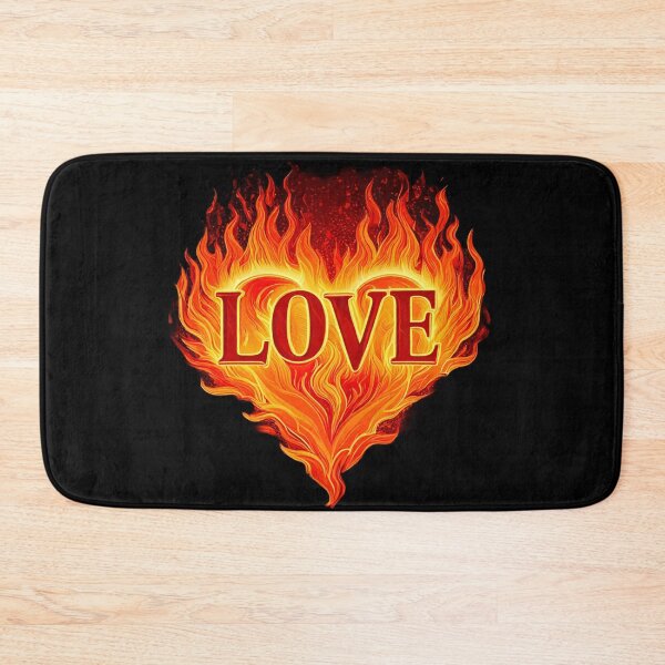 Item preview,  lov heart, for Valentine's Day, inscription love burning designed and sold by echotek.