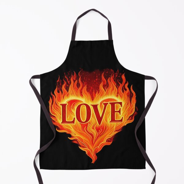 Item preview, lov heart, for Valentine's Day, inscription love burning designed and sold by echotek.