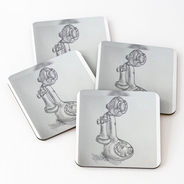 Item preview, Abstract vintage telephone designed and sold by lucilagu.