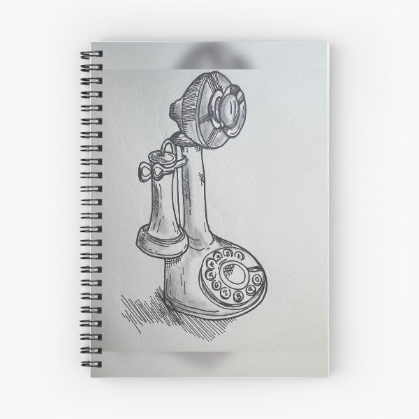 Item preview, Abstract vintage telephone designed and sold by lucilagu.