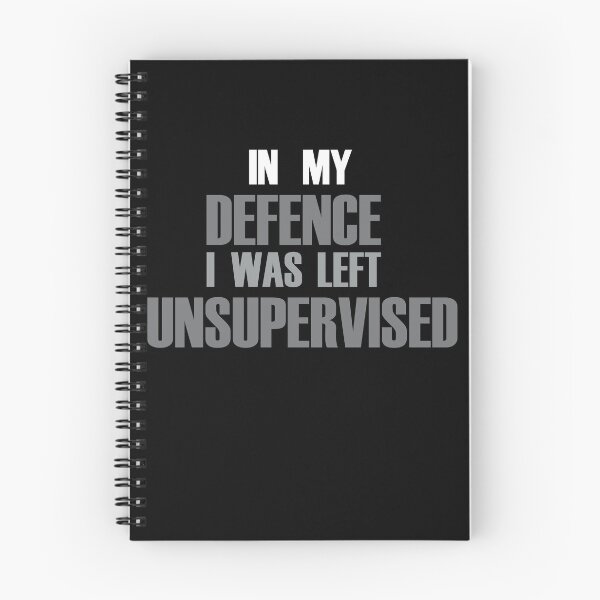 Item preview, En mi defensa, me dejaron sin supervisión (blanco y negro) designed and sold by Notorious CodFather Designer Studio.