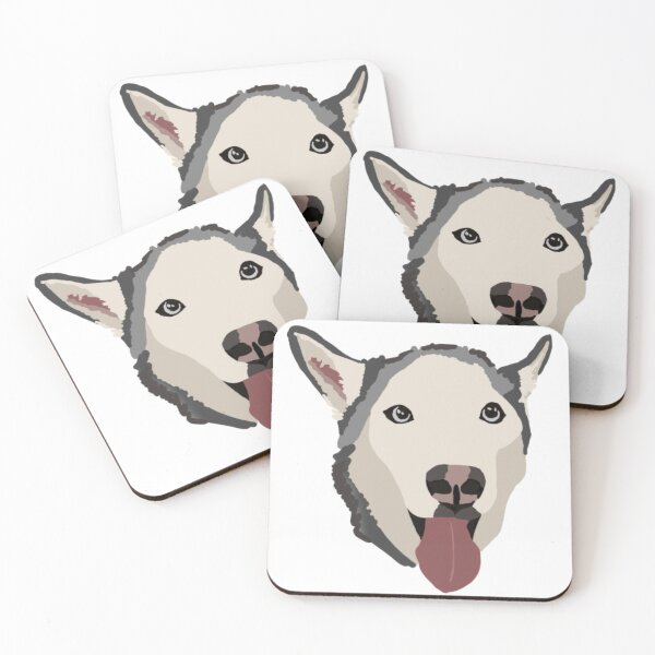 Item preview, Grey and White Siberian Husky designed and sold by hollyporshaa.