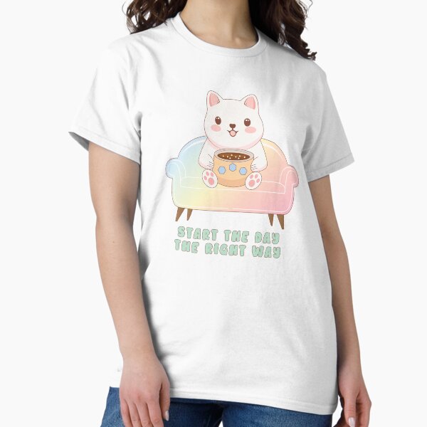 Cute Coffee Dog | Start the Day Classic T-Shirt