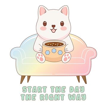 Artwork thumbnail, Cute Coffee Dog | Start the Day by Cosy Fox