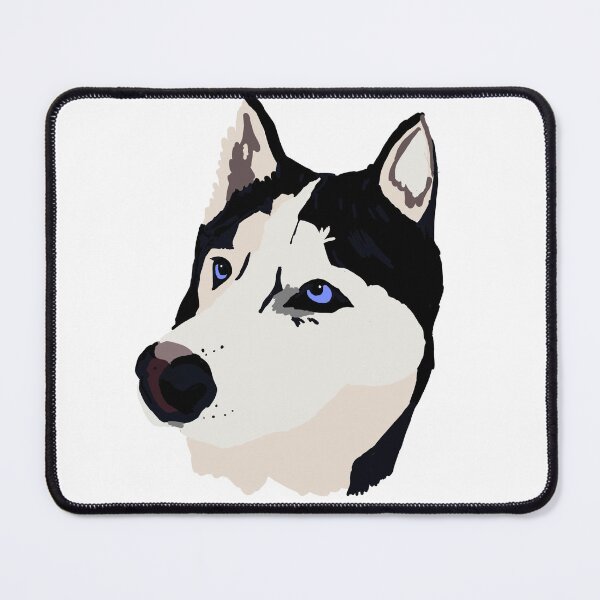 Item preview, Black and White Siberian Husky designed and sold by hollyporshaa.
