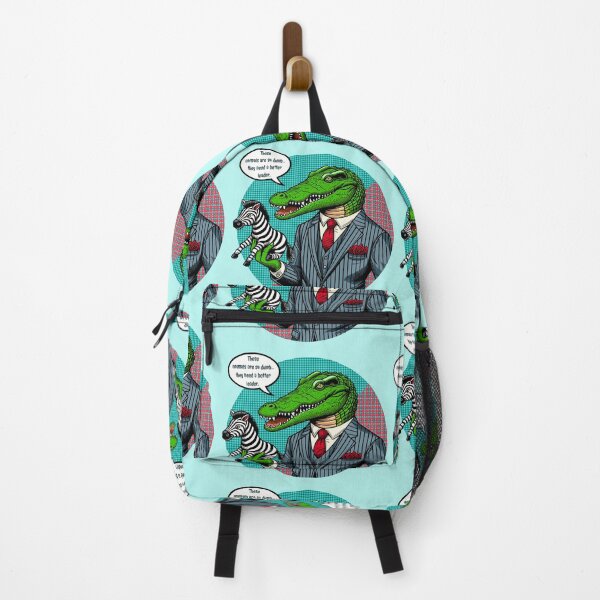 Item preview, President Crocodile Mocking Zebras designed and sold by Ghost on Toast.