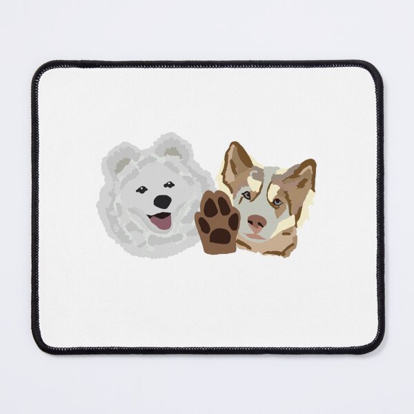 Item preview, Samoyed + Red Siberian Husky designed and sold by hollyporshaa.