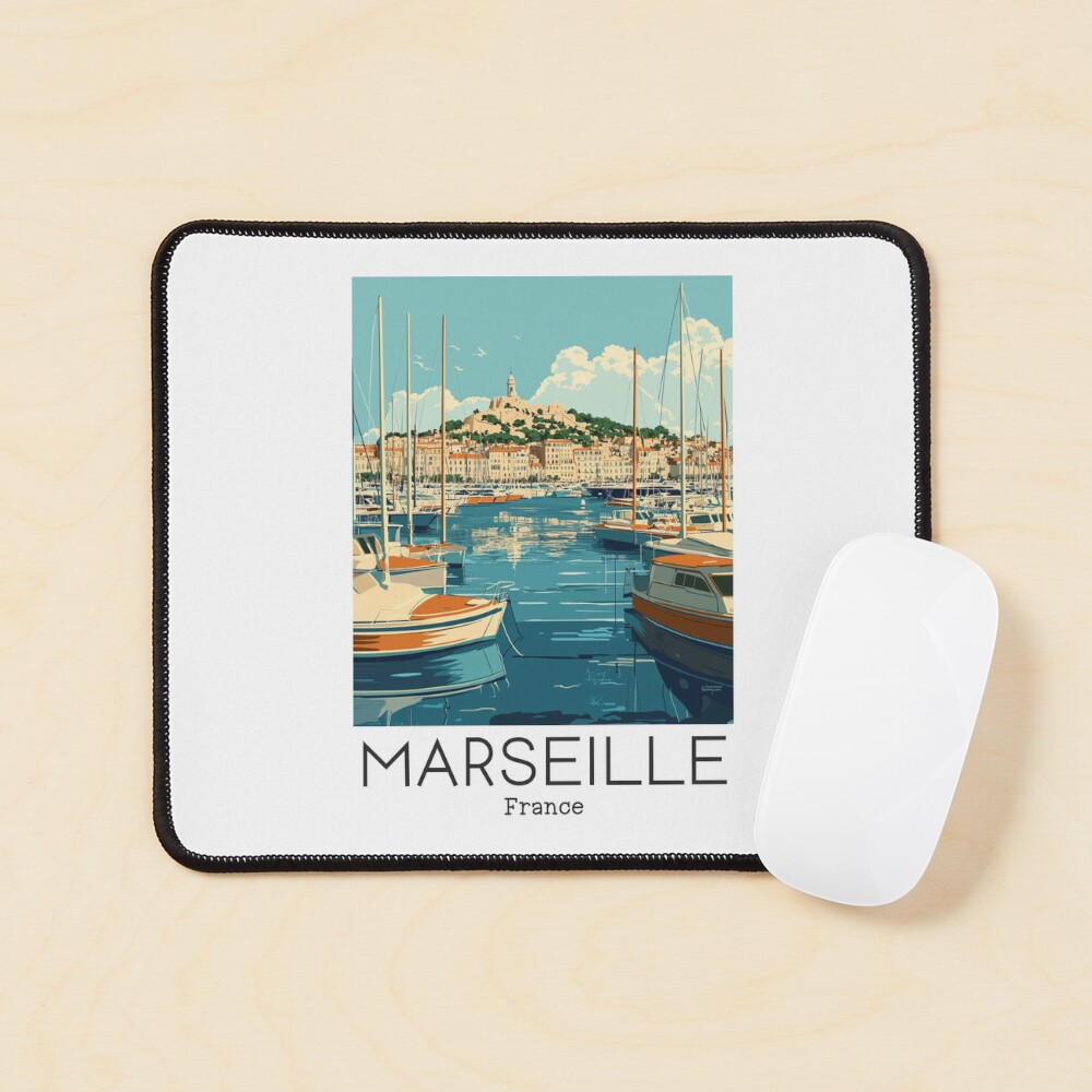 A Vintage Travel Poster of Marseille - France  Sticker