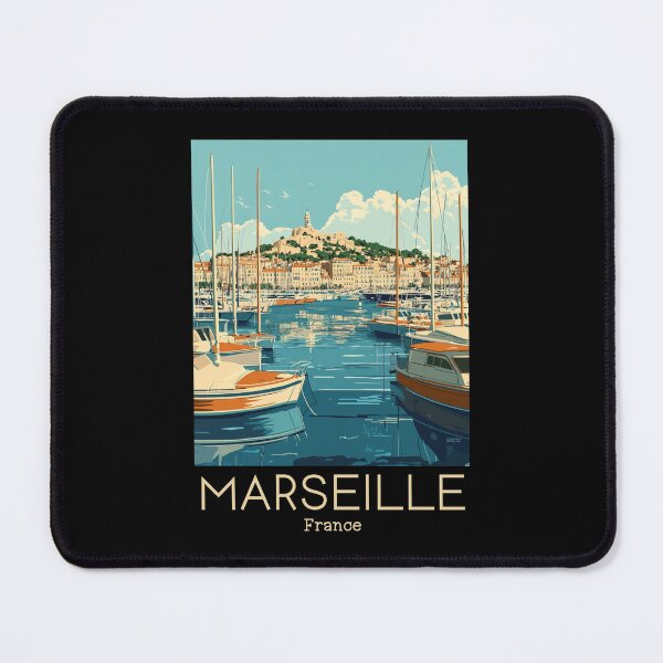 Item preview, A Vintage Travel Poster of Marseille - France designed and sold by GoodOldVintage.
