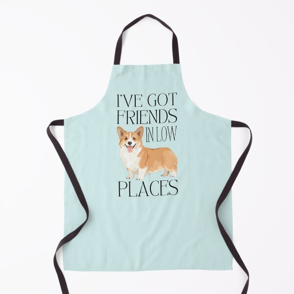 Item preview, I've Got Friends in Low Places - Funny Corgi Dog Pun designed and sold by Magnolia Valley Art.