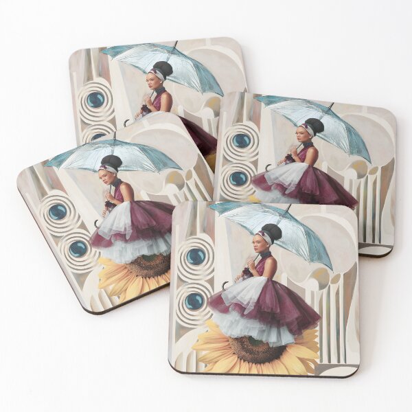 Item preview, Abstract And Surreal Art - Lady With Umbrella  designed and sold by CanvasCarousel.