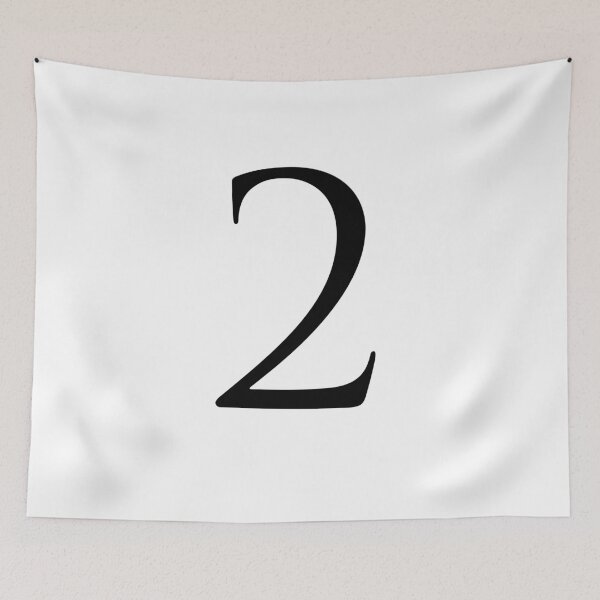Item preview, Number Two / 2 - Stylish Serif Font (Black) designed and sold by STUDIO-72.