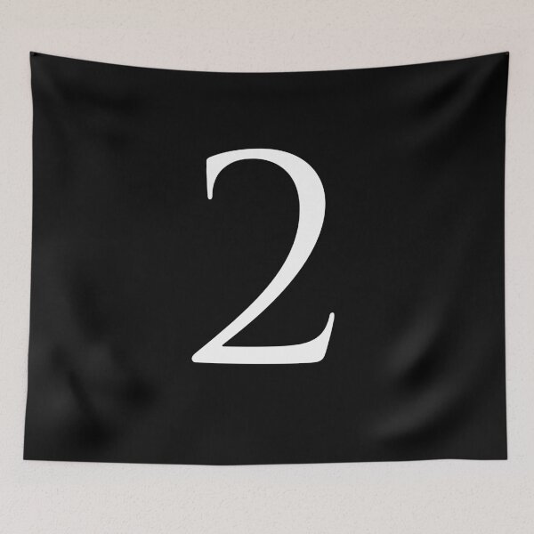 Item preview, Number Two / 2 - Stylish Serif Font (White) designed and sold by STUDIO-72.