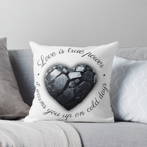 Item preview, Coal heart "Love is true power" - warms (v.2) designed and sold by All43.