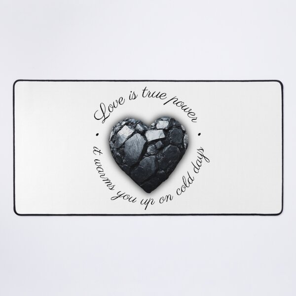 Item preview, Coal heart "Love is true power" - warms (v.2) designed and sold by All43.