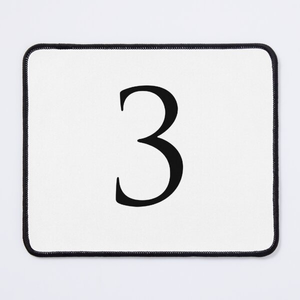 Item preview, Number Three / 3 - Stylish Serif Font (Black) designed and sold by STUDIO-72.