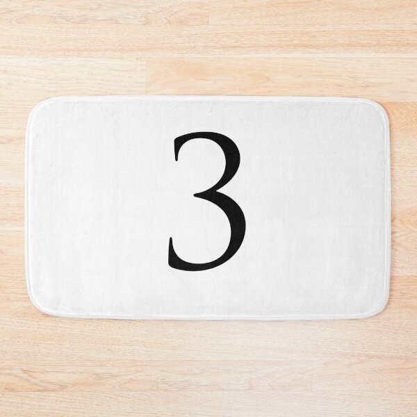 Item preview, Number Three / 3 - Stylish Serif Font (Black) designed and sold by STUDIO-72.