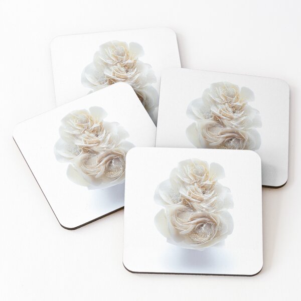 Item preview, Elegant Roses in Delicate White designed and sold by ArtArchive-KK.