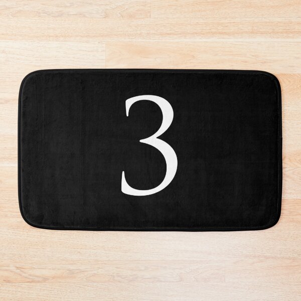 Item preview, Number Three / 3 - Stylish Serif Font (White) designed and sold by STUDIO-72.