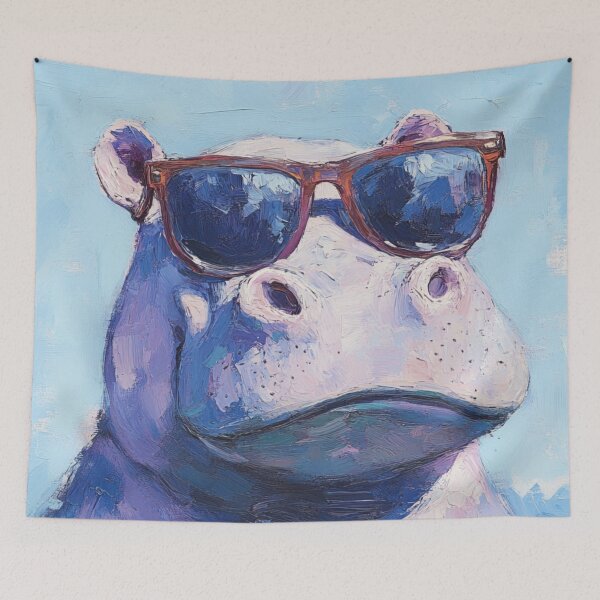 Item preview, Hippy Hippo designed and sold by XYZish.